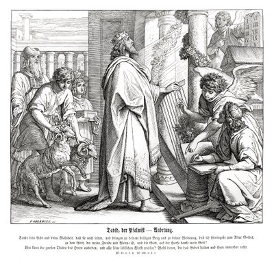 Zsoltárok – istentisztelet alkotó: Julius Schnorr von Carolsfeld