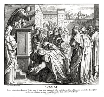 A nép megbánása, Nehémiás alkotó: Julius Schnorr von Carolsfeld