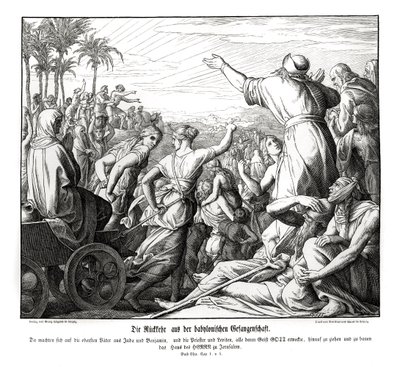 Térj vissza Babilonból, Ezra alkotó: Julius Schnorr von Carolsfeld