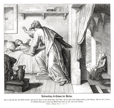 Az özvegy fiának újjáélesztése alkotó: Julius Schnorr von Carolsfeld