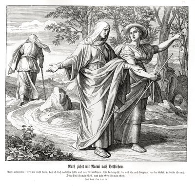 Ruth Naomival Betlehembe megy, Ruth alkotó: Julius Schnorr von Carolsfeld