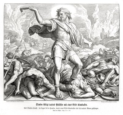 Sámson ezer filiszteust, Bírát öl meg alkotó: Julius Schnorr von Carolsfeld