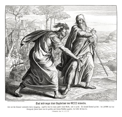 Saul elveszti Izrael királyságát alkotó: Julius Schnorr von Carolsfeld