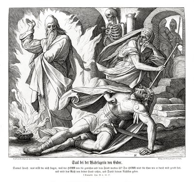 Saul az endori boszorkánnyal alkotó: Julius Schnorr von Carolsfeld