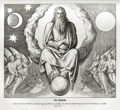 A teremtés hetedik napja, Genezis alkotó: Julius Schnorr von Carolsfeld