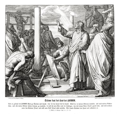 Salamon építi az Úr házát alkotó: Julius Schnorr von Carolsfeld