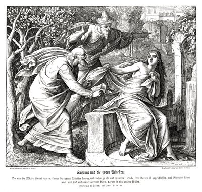 Susanna és a vének, Susanna és Daniel alkotó: Julius Schnorr von Carolsfeld