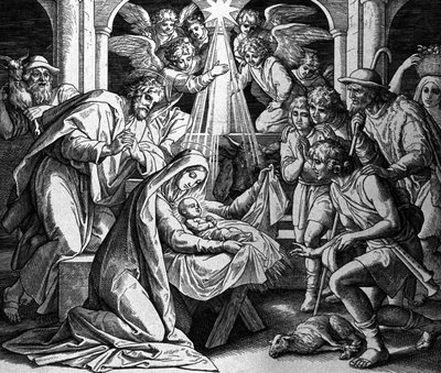 Krisztus születése alkotó: Julius Schnorr von Carolsfeld