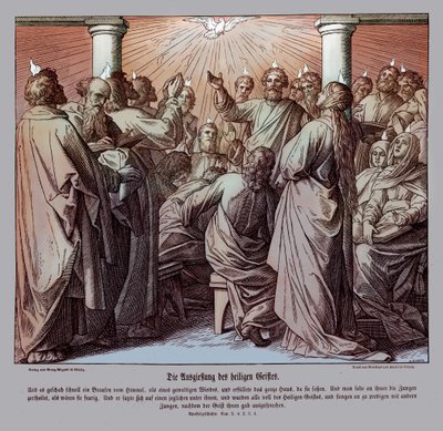 Az apostolok megteltek Szentlélekkel, ApCsel alkotó: Julius Schnorr von Carolsfeld
