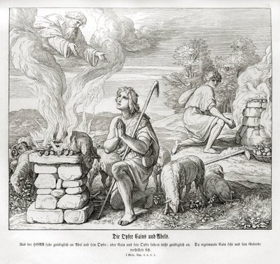 Káin és Ábel felajánlásai, Genezis alkotó: Julius Schnorr von Carolsfeld