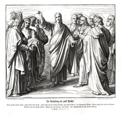 A tizenkét apostol, Máté evangéliuma alkotó: Julius Schnorr von Carolsfeld