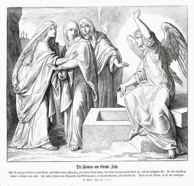 Az asszonyok Jézus sírjánál, Márk evangéliuma alkotó: Julius Schnorr von Carolsfeld
