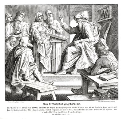 Az Úr bölcsessége, Sirák könyve alkotó: Julius Schnorr von Carolsfeld