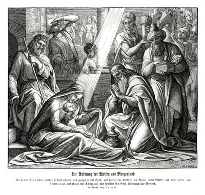 Bölcsek, Máté evangéliuma alkotó: Julius Schnorr von Carolsfeld