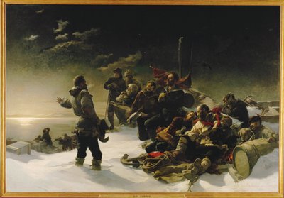 Két osztrák tiszt, Julius von Payer és Karl Weyprecht ... (festmény, vászon) alkotó: Julius Von Payer
