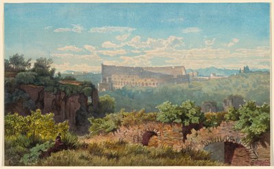 A Colosseum a Palatinus-dombról nézve alkotó: Julius Zielke