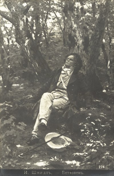 Beethoven az erdőben alkotó: Julius or Jules Schmidt