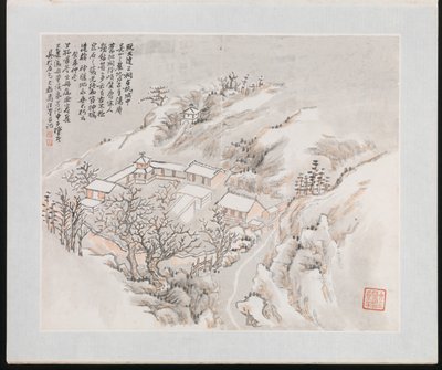 Tíz helyszín, amely Ruan Yuanhoz kapcsolódik, keltezés: 1883 (tíz festményből álló album; tinta és szín, papír) alkotó: Jun Wang