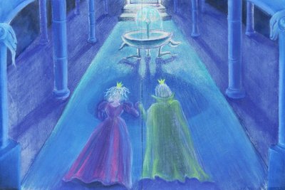 Békaherceg Happily Ever After (olajpasztell és színes papíron) alkotó: Jung Sook Nam