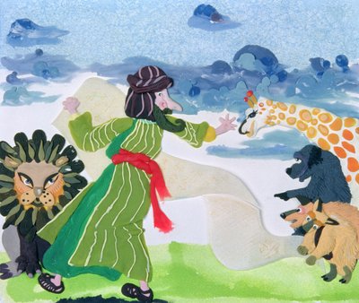 Noé (agyag és wc papíron) alkotó: Jung Sook Nam