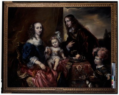 Portrait of a family, said to be Colonel John Hutchinson and his family alkotó: Jürgen Ovens