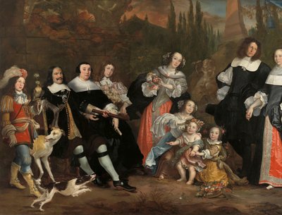 Michiel de Ruyter és családja alkotó: Juriaen Jacobsz.