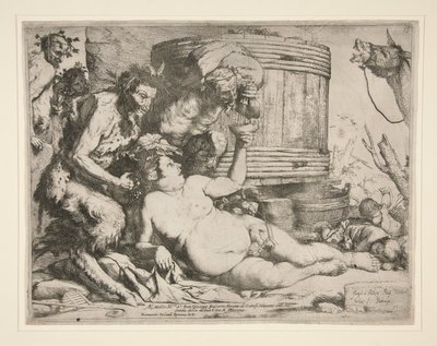 Bacchanal (Drunken Silenus) alkotó: Jusepe de Ribera