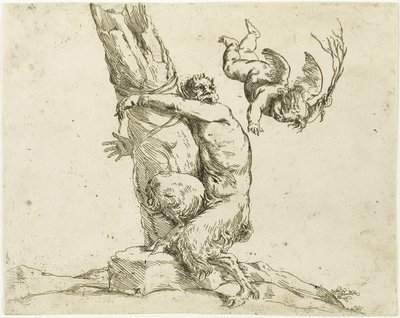 Ámor megbüntet egy szatírt alkotó: Jusepe de Ribera