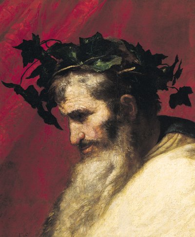 Egy öregember feje, töredék Bacchus diadalából alkotó: Jusepe de Ribera