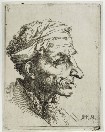 Kis groteszk fej alkotó: Jusepe de Ribera