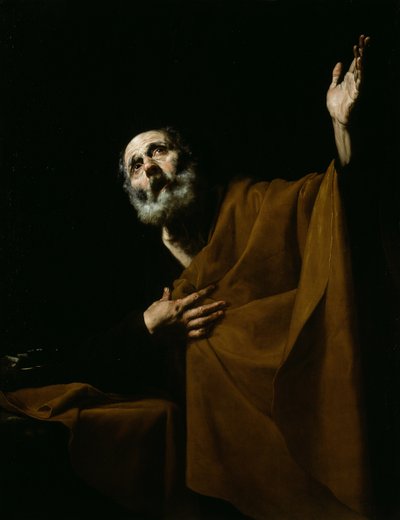 Bűnbánó Szent Péter alkotó: Jusepe de Ribera
