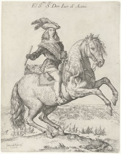 Az osztrák Don Juan lovas portréja El S.mo S. vagy Don Juan de Austria (cím a tárgyon) alkotó: Jusepe de Ribera