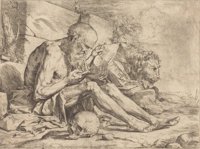 Szent Jeromos Reading alkotó: Jusepe de Ribera