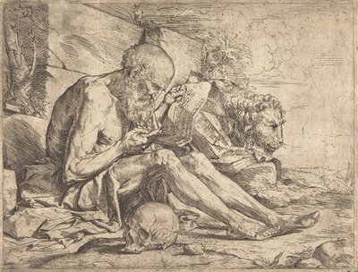 Szent Jeromos olvas alkotó: Jusepe de Ribera