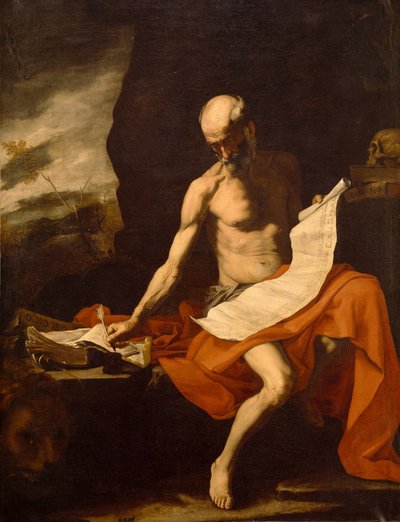 Szent Jeromos a pusztában alkotó: Jusepe de Ribera