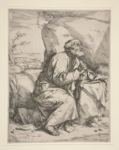 Szent Péter a bűnbánatban alkotó: Jusepe de Ribera