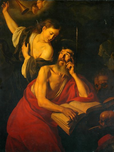 Szent Jeromost meglátogatták az angyalok alkotó: Jusepe de Ribera