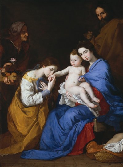 A Szent Család Szent Annával és Alexandriai Katalinnal, 1648. alkotó: Jusepe de Ribera
