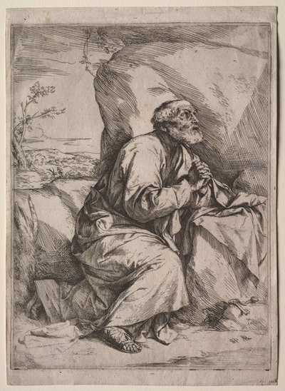 A bűnbánó Szent Péter alkotó: Jusepe de Ribera