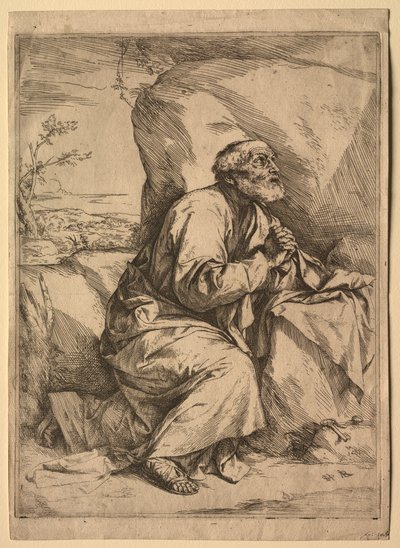 A bűnbánó Szent Péter. alkotó: Jusepe de Ribera