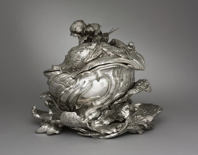 Platter, Tureen és Tureen fedél, Henry Adnet készítette alkotó: Juste Aurèle Meissonnier