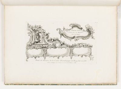 Része az 1733-as kronológia (Ószövetség) díszítésének a király számára], pl. 35 in Juste Aurele Meissonnier munkája alkotó: Juste Aurèle Meissonnier