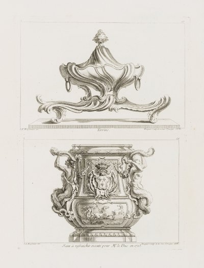 Terrine, pl. 57. in: Oeuvre de Juste-Aurele Meissonnier, 57. kép alkotó: Juste Aurèle Meissonnier