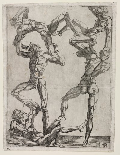Öt ember piramisa, c. 1543. alkotó: Juste de Juste