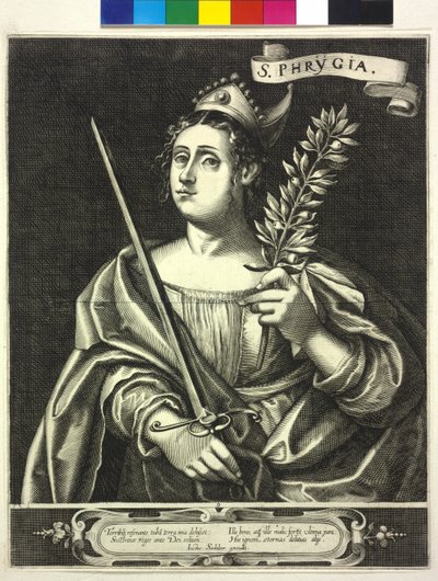 Justus Sadeler metszete phrygiai szibilla (metszet) alkotó: Justus Sadeler