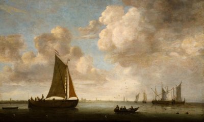 Távoli kilátás a holland partról, 1660. alkotó: Justus Verwer