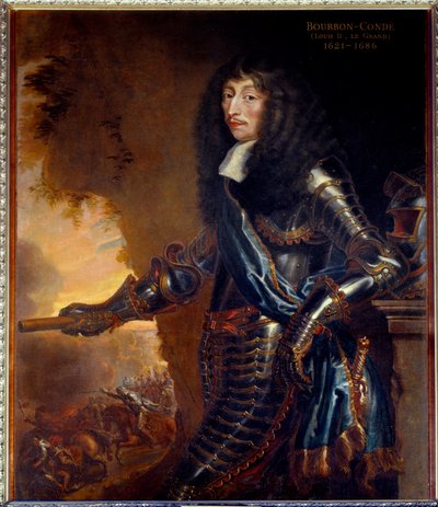 Lajos Bourbon hercegének (Bourbon-Conde) teljes alakos portréja (1621-1686) - Juste D