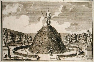 Egy nyúl, Urban Franz Augustin Heger "Pleasure Gardens of Kremsier"-ből, megjelent 1691 körül (metszet) alkotó: Justus van den Nypoort