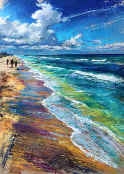 Séta a Sunny Beachen alkotó: Justyna Jaszke