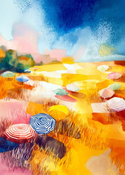 Sunny Field napernyők alkotó: Justyna Jaszke
